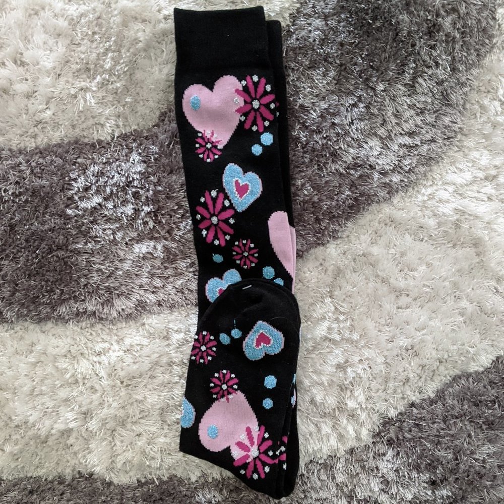 Kawaii Glitter Hearts Socks